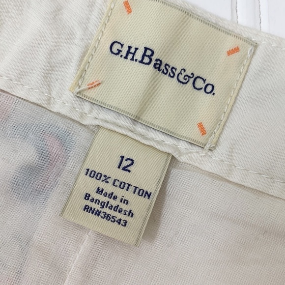 G.H. Bass & Co.  floral lined skirt EUC 12 - Picture 4 of 8